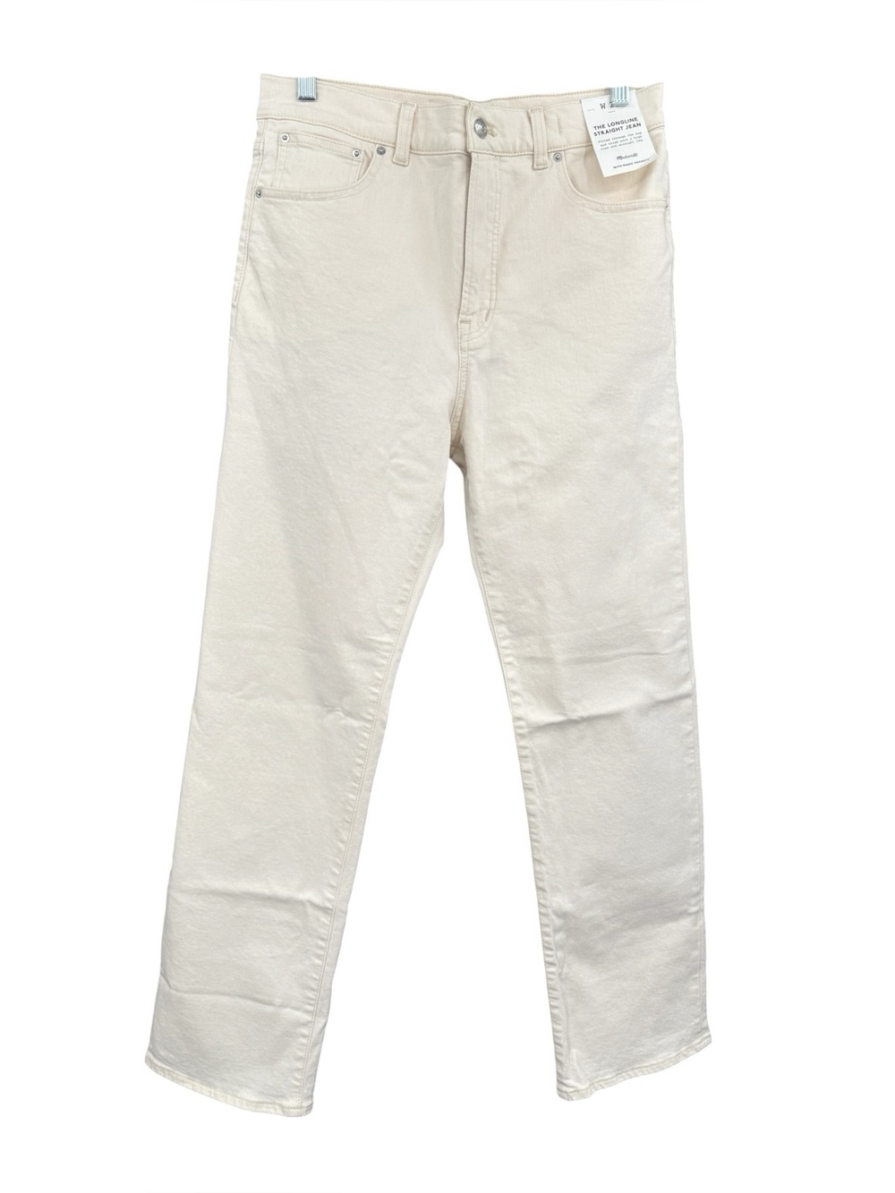 Madewell The Longline Straight High Rise Jean Size 29 In Vintage Canvas